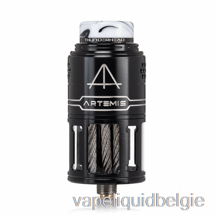 Vape Vloeibare Donderkopcreaties Artemis V2 Topcoiler 25 Mm Rdta Zwart En Zilver